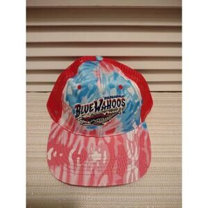 NWOT Pensacola Blue Wahoos Pink & Blue Baseball Cap w/Mesh, Hook & Loop Closure